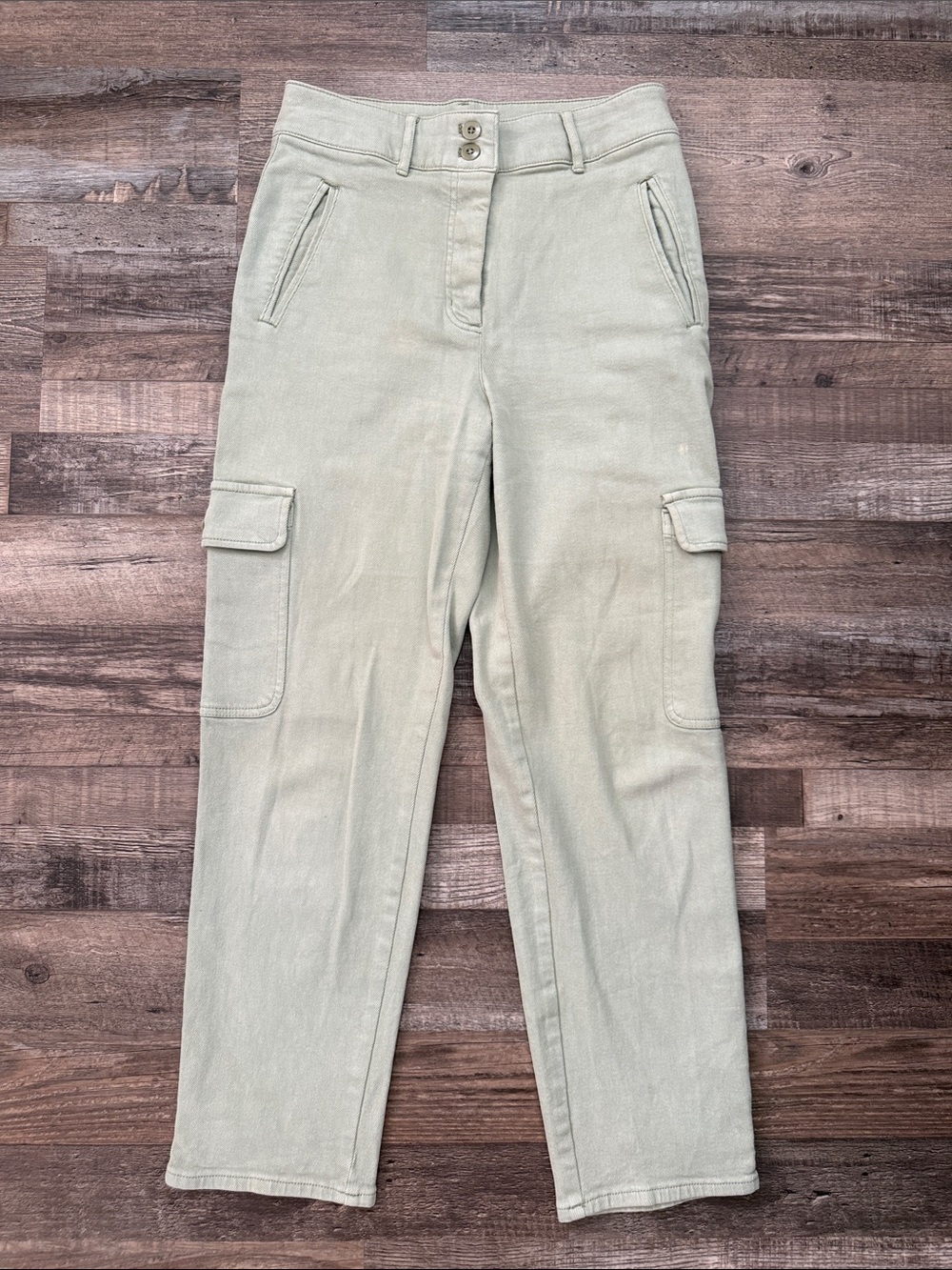 Aritzia Wilfred Free Women's Cargo Pants in Light Sage Green